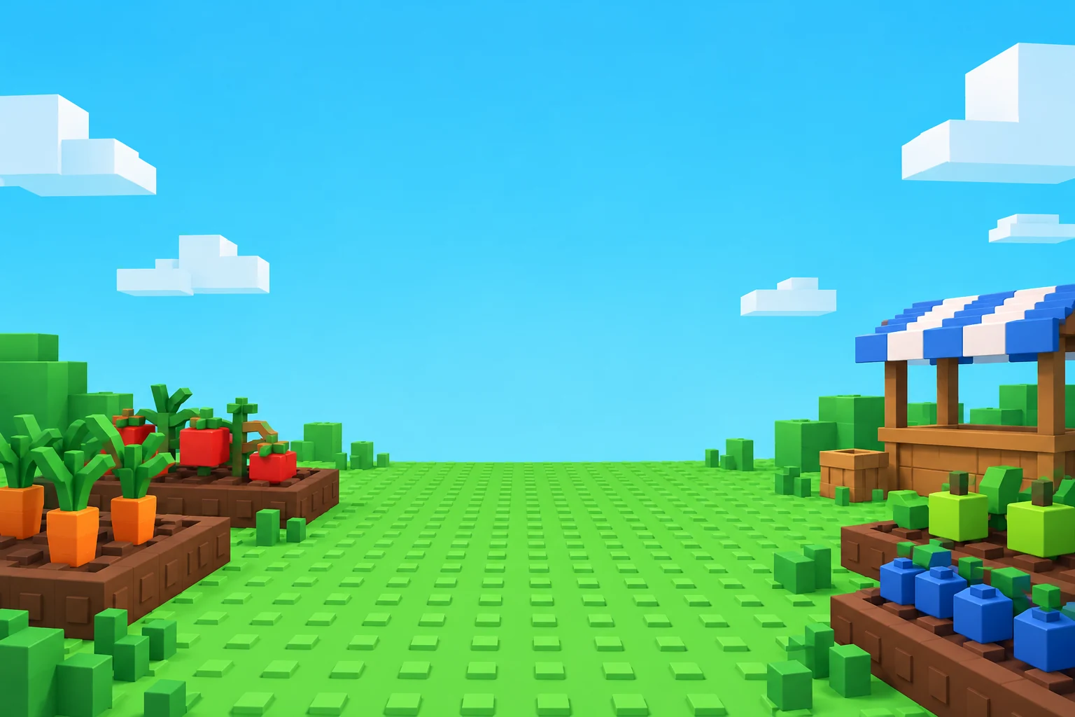 Decorative original low-poly garden artwork
